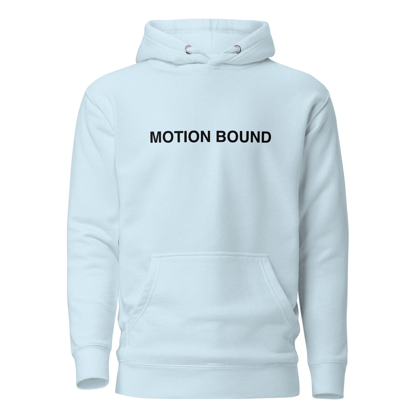 MOTION BOUND Unisex Hoodie (White, Blue, & Grey)